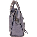 Balenciaga Lilac Leather City Handbag