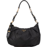 Prada Nylon Gaufre Triangle Shoulder Bag - vintageandkickz