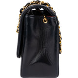 Chanel Quilted Lambskin 24K Gold Small Diana Single Flap Crossbody Bag
