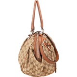 Gucci Monogram GG Canvas Sukey Satchel Shoulder Bag