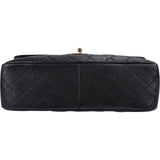 Chanel Quilted Caviar Leather Jumbo Double Flap Crossbody Bag