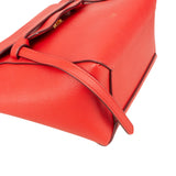 Celine Red Grained Calfskin Nano Belt Handbag