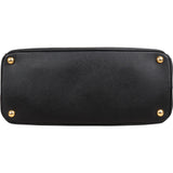 Prada Black Saffiano Leather Galleria Handbag