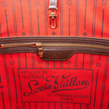 Louis Vuitton Monogram Damier Ebene Canvas Neverfull MM Shoulder Bag