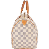 Louis Vuitton Monogram Damier Azur Speedy 30 Handbag