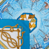 Hermès Retour de Peche Silk 90 Scarf Tuch