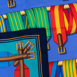 Hermès Sangles Silk 90 Scarf Tuch
