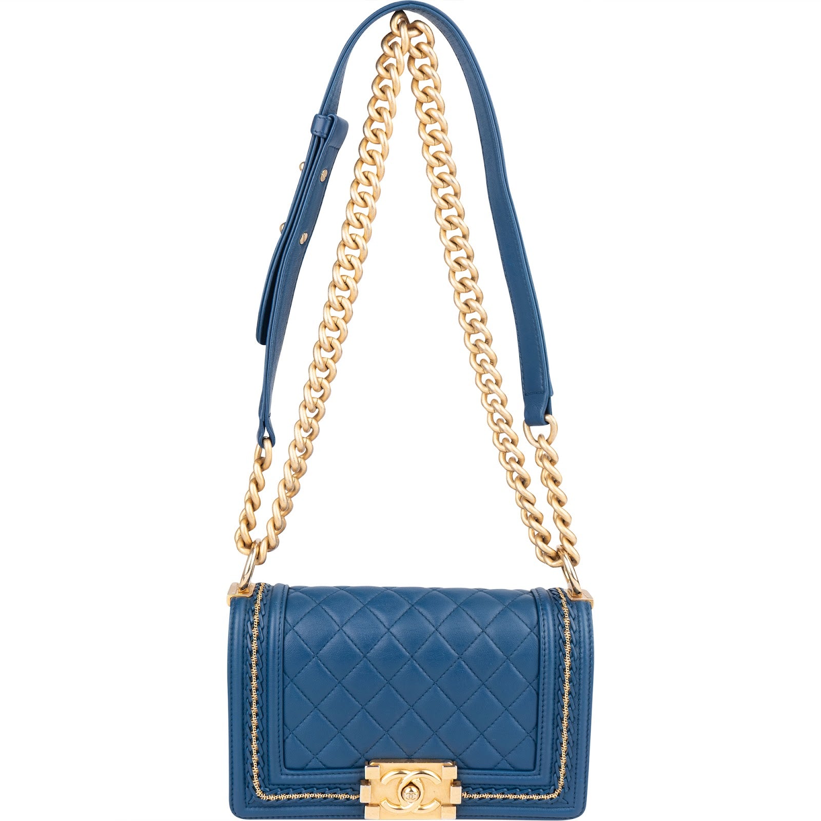 Chanel Quilted Lambskin Braided Boy Single Flap Crossbody Bag xx neuwertig - vintageandkickz
