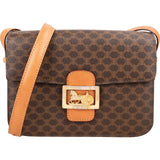 Celine Monogram Macadam Horse Triomphe Crossbody Bag