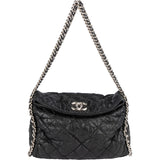 Chanel Quilted Calfskin Bubble Jumbo Single Flap Shoulder Bag