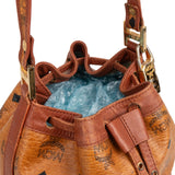 MCM Monogram Visetos Drawstring Bucket Crossbody Bag