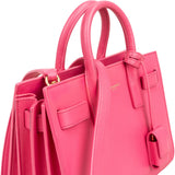 Saint Laurent Pink Calfskin Nano Sac De Jour Handbag