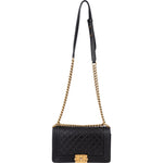 [🔄️B11 / F30] Chanel Quilted Lambskin Medium Boy Crossbody Bag - vintageandkickz