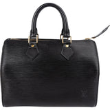 Louis Vuitton Noir Epi Leather Speedy 30 Handbag