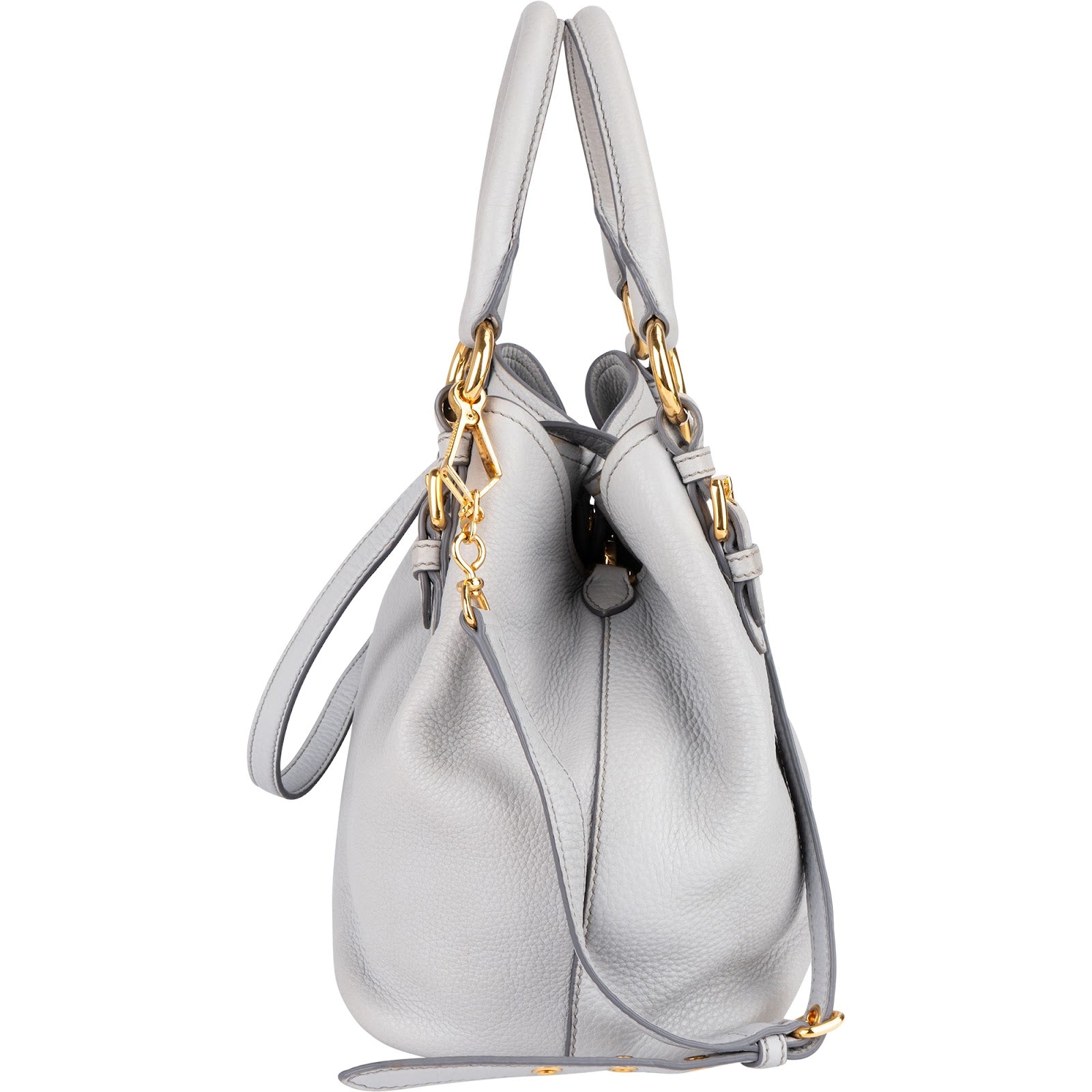 Miu Miu Vitello Lux Leather Handbag - vintageandkickz