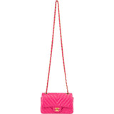 Chanel Quilted Chevron Lambskin Small Single Flap Crossbody Bag
