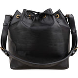 Louis Vuitton Noir Epi Leather Sac Noé Petit Shoulder Bag