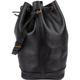 Louis Vuitton Noir Soft Epi Leather Sac Noé Grande Shoulder Bag