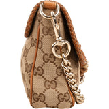 Gucci Monogram GG Canvas Marrakech Tassel Chain Shoulder Bag
