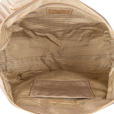 Prada Beige Vitello Shine Leather Bowler Handbag