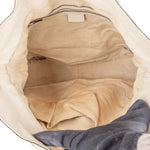 Gucci Monogram GG Canvas Bamboo Hobo Shoulder Bag - vintageandkickz