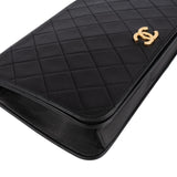 Chanel Quilted Lambskin 24K Gold Single Flap Shoulder Bag