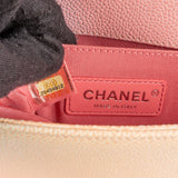 Chanel Rainbow Caviar Leather Boy Single Flap Crossbody Bag