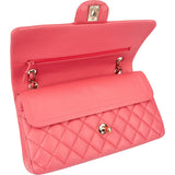 Chanel Quilted Lambskin Gold Medium Double Flap Shoulder Bag