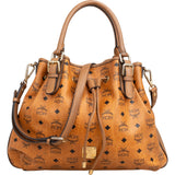MCM Monogram Visetos Essential Drawstring Tote Handbag
