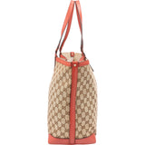 Gucci Monogram GG Canvas Large Bree Tote Shoulder Bag