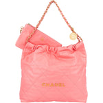 [🔄️B11 / F27] Chanel Maxi Shiny Calfskin Chanel 22 Shoulder Bag - vintageandkickz