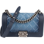 Chanel Quilted Lambskin Boy Single Flap Crossbody Bag xx maße - vintageandkickz