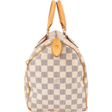 Louis Vuitton Monogram Damier Azur Speedy 35 Handbag