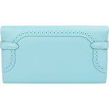 Hermès Bleu Atoll Swift Leather Kelly Ghillies Wallet