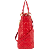 Christian Dior Quilted Leather Lady Dior Handbag - vintageandkickz