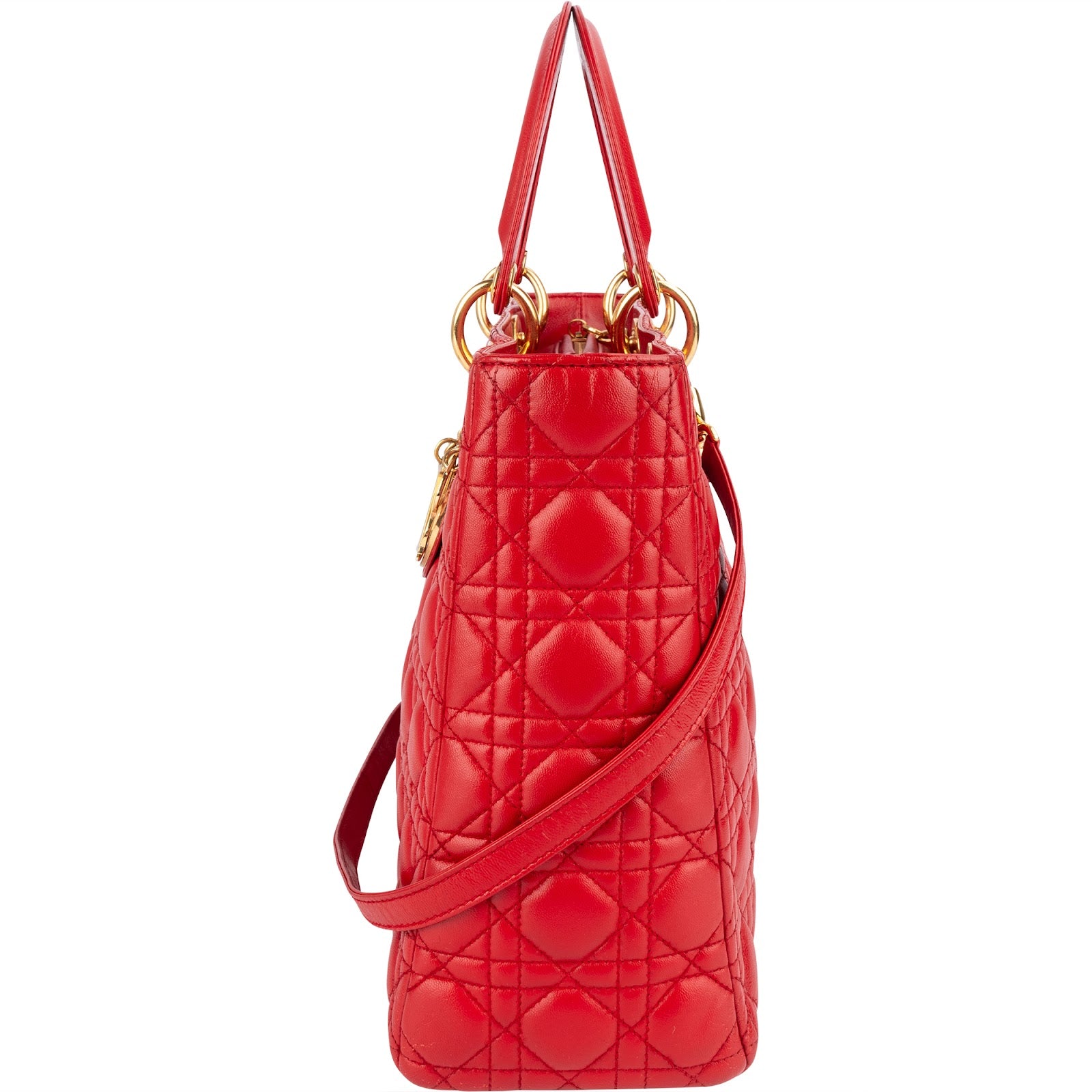 Christian Dior Quilted Leather Lady Dior Handbag - vintageandkickz