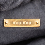 Miu Miu Matelassé Vitello Lux Leather Small Saddle Crossbody Bag