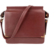 Cartier Must de Cartier Bordeaux Leather Messenger Crossbody Bag