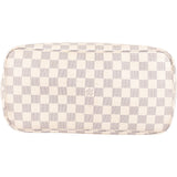Louis Vuitton Monogram Damier Azur Canvas Neverfull MM Shoulder Bag - vintageandkickz