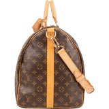 Louis Vuitton Monogram Canvas Keepall 55 Bandoulière Travel Bag