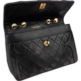 Chanel Quilted Lambskin 24K Gold Single Flap Crossbody Bag