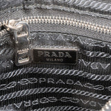 Prada Saffiano Patent Leather Flower Shoulder Bag
