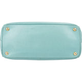 Prada Turquoise Saffiano Leather Galleria Handbag