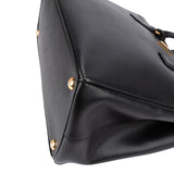 Prada Black Saffiano Metal Leather Large Galleria Handbag