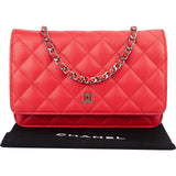 Chanel Quilted Caviar Leather CC Wallet On Chain Crossbody Bag