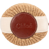 Chloé Raffia Woody Basket Crossbody Handbag