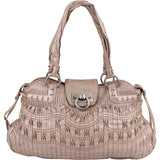 Salvatore Ferragamo Pleated Leather Gancini Flap Bag Handbag