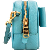 Prada Saffiano Fiocco Leather Bow Camera Small Crossbody Bag