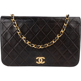 Chanel Quilted Lambskin CC Single Flap Shoulder Bag