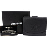 Chanel Caviar Leather CC Bifold Wallet